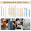 43PCS Pottery Tools Pottery Tools for Sculpting Polymer Clay Tools Kit for DIY Handcraft Modeling Clay Carving Tools Set 4