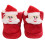 1Paar Krabbelschuhe Babyschuhe Mit Santa 3