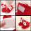 1Paar Krabbelschuhe Babyschuhe Mit Santa 5