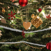 1St Glänzender Tinsel Garland Für Weihnachtsbaum Und Partydeko