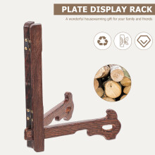 1Stk Holz Display Rack Für Tellerhalter Und Wohnraumdeko