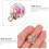30Stk Mini Balls Stern Pailletten DIY 4