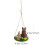 Häschen Ornament Flocking Bunny Adornment Geschenk 2
