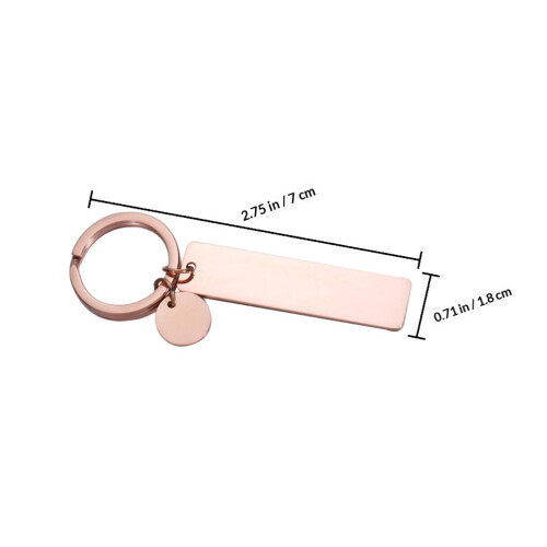 2Stk DIY Blank Schlüsselringe Goldenem 1