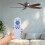 Adjustable Brightness Ceiling Fan Remote Control Universal Replacement Controller for Ceiling Fans with Lights 6