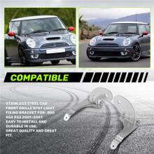 Edelstahl Auto KüHler Grill Scheinwerfer Halterung für - R50 R52 R53 2001-2007