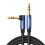 Câble AUX Ugreen, coudé, 3,5 mm, 1 m - Bleu 1