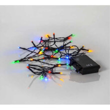 Fita de luz LED BATERIA / 40 LED / 2,8 M / BATERIA / TEMPORIZADOR / uso interno/externo / IP44 / Multi