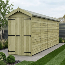 4 x 17 Apex Shed Tanalised (Double Door, No Windows)