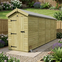 4 x 17 Apex Shed Tanalised (Single Door, No Windows)