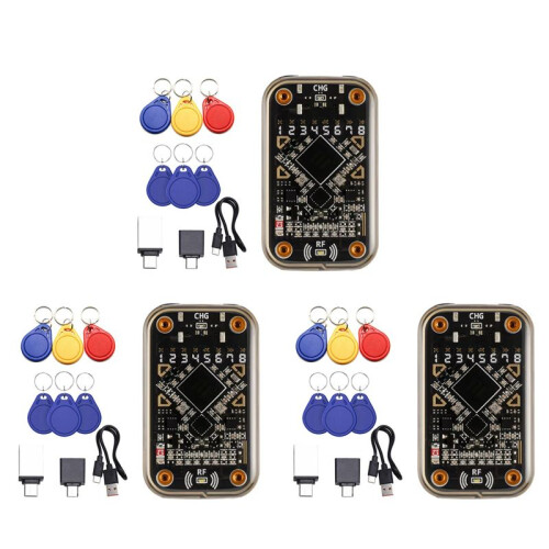 3X Chameleon Ultra Contactless  Card Emulator RFID  Chip Reader+9xCUID/UID Keychain 1