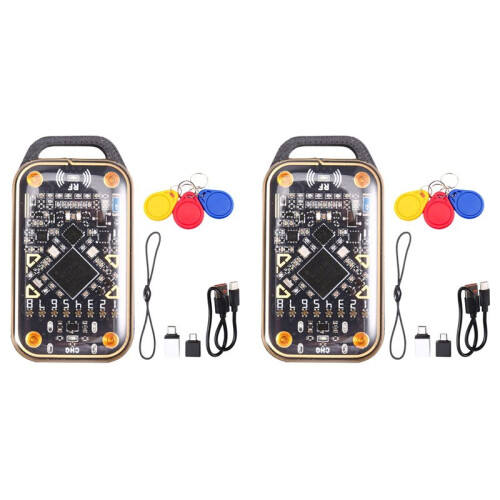 2X Chameleon Ultra  Card Emulator RFID  Chip Reader+3XUID Keychain 125K 13.56M Card Decode NFC Duplicator