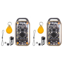 2X Chameleon Ultra Upgrade Card Emulator+CUID Keychain RFID Chip Reader 125K 13.56M Card Decode NFC Duplicator