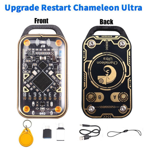 2X Chameleon Ultra Upgrade  Card Emulator+CUID Keychain RFID Chip Reader 125K 13.56M Card Decode NFC Duplicator 2