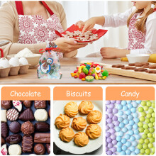 50Stk Weihnachts Organza Geschenktüten Mit Zugband Mehrfarbig