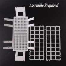8Pcs Plastic Test Tube Rack 24 Holes Lab Test Tube Rack Holder for 25mm Test Tubes, Detachable, White