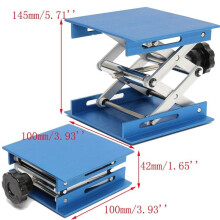 10pcs 4Inch Aluminum Alloy Laboratory Jack Scissor Lift Platform / Foldable Lifting Table Pad Height Control