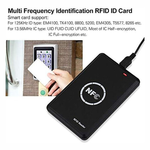 Access Control Card Copier, RFID Reader Writer, 125KHz Card Duplicator, 13.56MHz Encrypted Card Decoder, NFC Tag