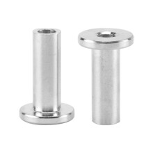 100Pcs Stainless Steel Protector Sleeves Protective Sleeves Grommet Kit for 1/8Inch Wire Rope Cable Railing