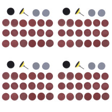 800Pcs 50mm 2 Inch Sander Disc Sanding Discs 80-3000 Grit Paper with 1Inch Abrasive Polish Pad Plate + 1/4 Inch Shank