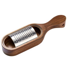 Rivjärn i Rostfritt Stål med Trähandtag, Strimlar Grönsaker, Frukter, Flera Blad, Ergonomisk Design, Hållbart Köksredskap