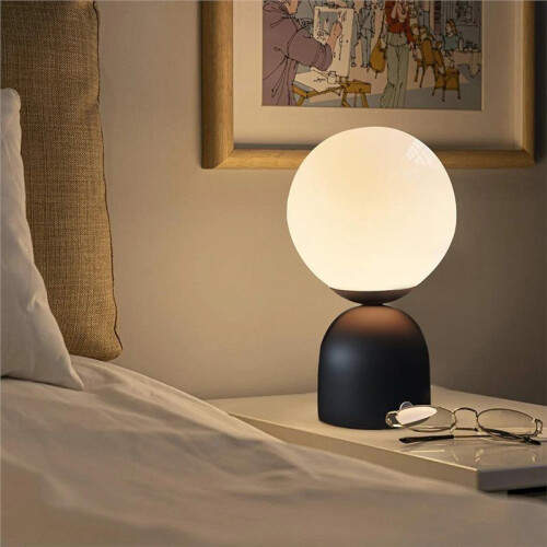 Round  Table Lamp Charging USB Night Light Bedside Desktop LED Table Lamp Stepless Touch Ambient Light 1