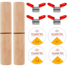 Bead Knotting Tool for Jewelry Making 4Pcs Spring Clamps Bead Stopper , 2Pcs Wood Knot Grippers Tool 4Pcs Elastic Thread