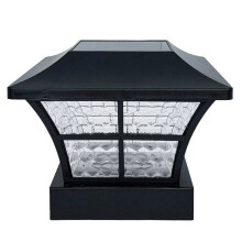 Solar Post Cap Lights LED Deck Fence Cap Lights for 4X4 Wooden Posts Garden Decoration White Light