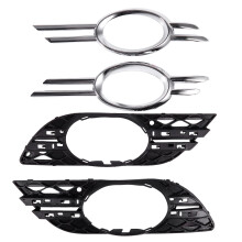 4St FräMre StöTfåNgare Dimljus Krom Grill Trim Lock VäNster HöGer för - 2007 2008 2009 W211 E320 E350 E550 E63 Amg
