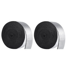 2pcs Pipe Insulation Wrap Foam Tube Self Adhesive Heat Tape for Water Pipes, Outdoor Foam and Foil