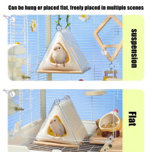 Bird House for Cage Detachable Liner Winter Warm House Bird Bed FinchNest Snuggle Cave for Parakeet Conure