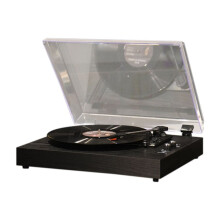 Vinylskivspelare Vintage Jukebox Grammofon Inbyggd Dubbla Högtalare Högtalare Desktop med Dammskydd i Akryl US-Kontakt,B
