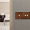 Retro Walnut Wall Toggle  Panel 1-4Gang 2Way Solid Wood Double Universal Electrical Power Outlet B 1