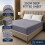 (Grey, Double (137 x 190 cm)) Extra Deep 25cm Fitted Sheet Bed Sheets Single Double King Super King Size 3