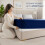 (Navy Blue, King (152 x 200 cm)) Extra Deep 25cm Fitted Sheet Bed Sheets Single Double King Super King Size 4