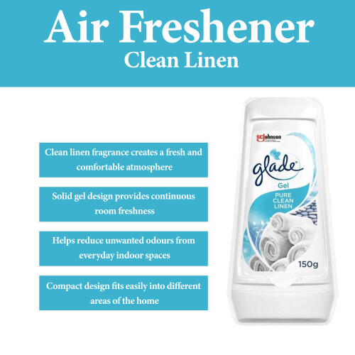 Glade Glade Solid Clean Linen Gel Air Freshener 8 Pack 2