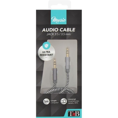 T'NB JACKNYLON1 Cable Jack nylon 3.5mm 1