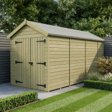 7 x 13 Apex Shed Tanalised (Double Door, No Windows)