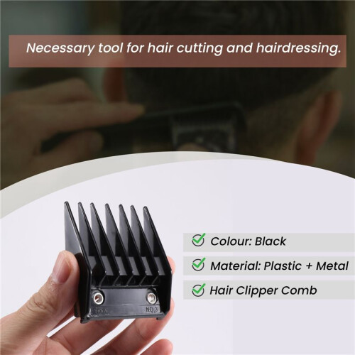 4 Attachment Comb Set for  with Metal Backed Cutting Guide 3mm 6mm 9mm 12mm 2