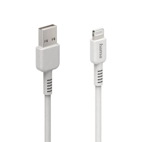 Hama Cable de carga Eco USB-A - Lightning, 1 m, Blanco 1
