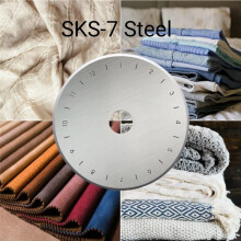 15PCS 45mm Rotary Cutter Blades for Olfa, Replacement Rotary Blade for Fabric, Quilting, Sewing