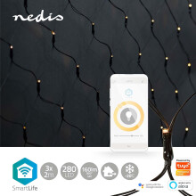 SmartLife Julbelysning | Netto | Wifi | Varm Vit | 280 LED's | 3,00 m | 3 x 2 meter | Android/IOS