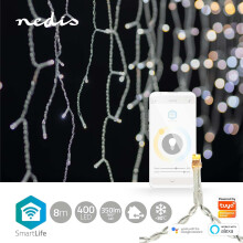 SmartLife Kerstverlichting | IJskraan | Wifi | Warm tot koel wit | 400 LED's | 8,00 m | Android/IOS