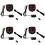 4X Waterproof Bike Computer Bicycle Meter Odometer Speedometer LCD Display Cycling Computer Velocimetro Wired Stopwatch 1
