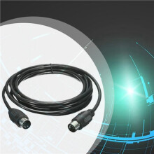 2X Cable de Extensión MIDI de 5 Pines Macho A Macho Cable de Extensión MIDI de Alta Calidad para Instrumento de Guitarra y Piano Eléctrico 1M