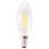 Dimmable E12 4W COB Edison Candle Flame Filament LED Light Bulb Lamp 10*3.5cm 1