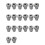 10 Pair 3/8inch Female Thread Positive Negative Battery Post Terminal Adapters Battery Cable Terminals 2