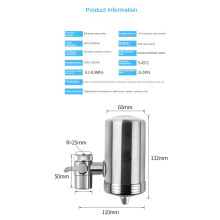 3X Water Purifier Kitchen Stainless Steel Faucets Remove Water Pollutants Ceramic Filter Elements Water Ion Filter