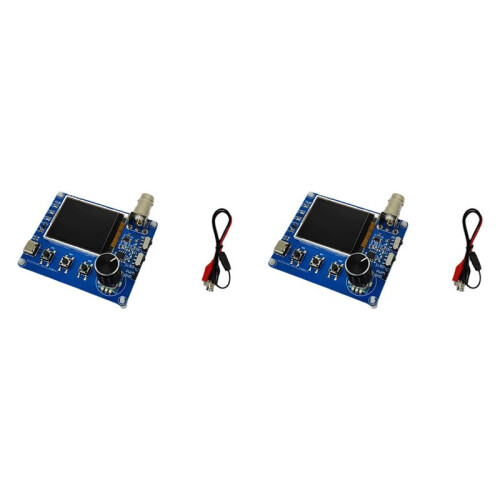 2X  Simple Oscilloscope with 1.8 Inch TFT Color Display, Waveform Measurement, Frequency Meter, Square Wave Output