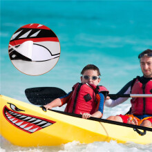 2pcs Waterproof Kayak Sticker Diy Teeth Mouth Stickers Boat Car Truck Accessories